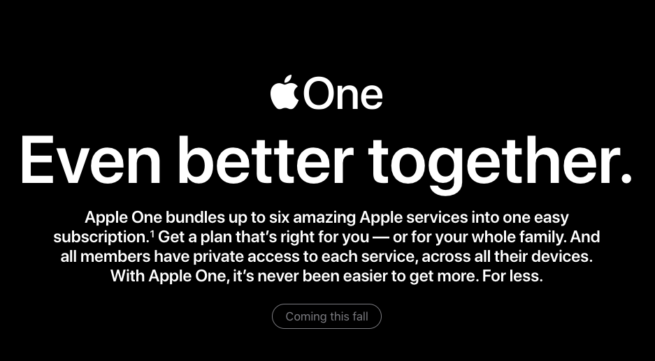 Apple One - Tất cả trong Một